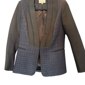 Sandro Elegant Black and Blue Women's Blazer